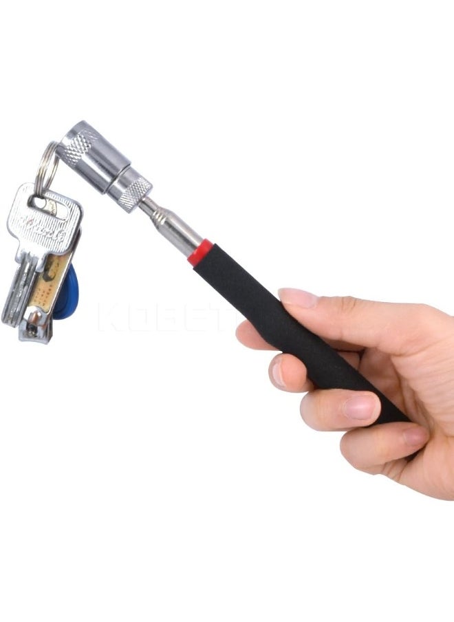 Generic Generic Metal Mini LED Pick Up Tool Telescopic Magnetic Magnet Tool for Picking Up Nuts and Bolts  - Image 2
