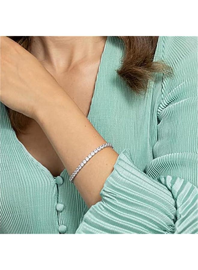 PAVOI 14K Gold Plated Cubic Zirconia Classic Tennis Bracelet | Gold Bracelets for Women | 4mm CZ, Size 6.5-7.5 Inch - Image 4