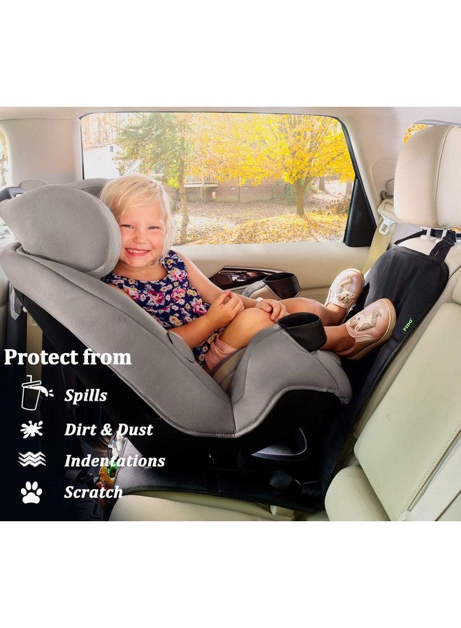 PIDO Car Seat Protector Auto Seat Protector For Child Baby Car Seat With Thick Padding Protection For Leather Seats And Fabric Upholstery Black - Image 3