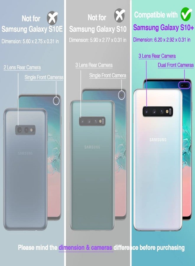 KIOMY جراب KIOMY شفاف لهاتف سامسونج جالاكسي S10+ / S10 بلس، مزود بوسائد هوائية في الزوايا، مقاوم للصدمات، غطاء حماية مرن من مادة TPU. - Image 2