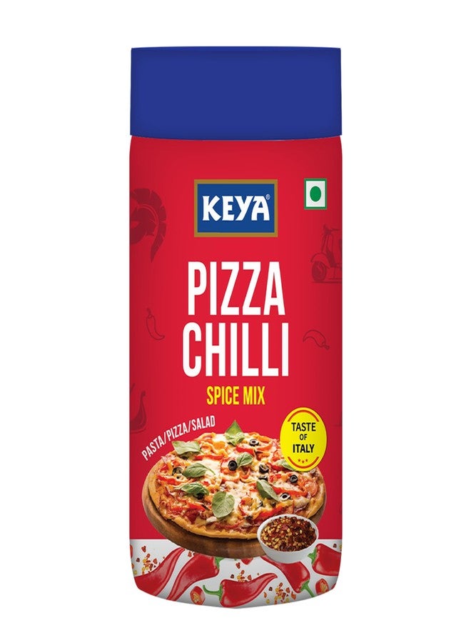 Keya Pizza Chilli Flakes | Seasonings |Multipurpose Seasoning| Zero added Colours, Fillers, Additives & Preservatives | 100% Natural | Perfect for Pizza, Pasta, Chilli Potato, Sweet Corn, Makhana| 60g - Image 1