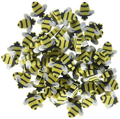 Shindigz U S Toy LM174 Mini Bumble Bee Erasers Yellow - Image 1