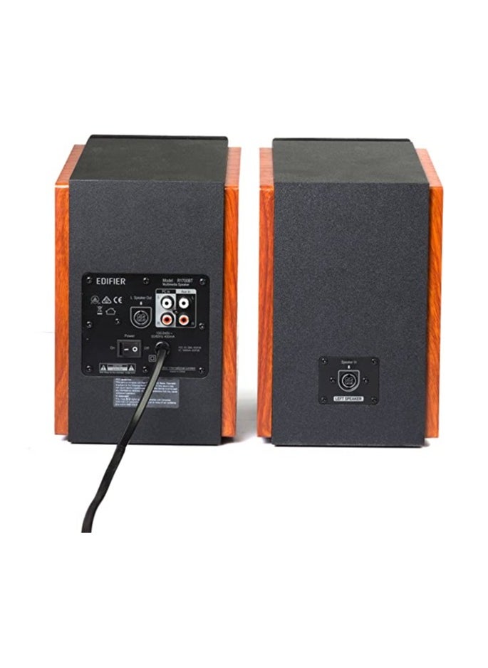 EDIFIER Edifier R1700BT Active 2.0 Bookshelf Speakers,Remote,BT,2XRCA,L Out,Brown/Marron  - Image 5