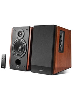 EDIFIER Edifier R1700BT Active 2.0 Bookshelf Speakers,Remote,BT,2XRCA,L Out,Brown/Marron  - Image 1