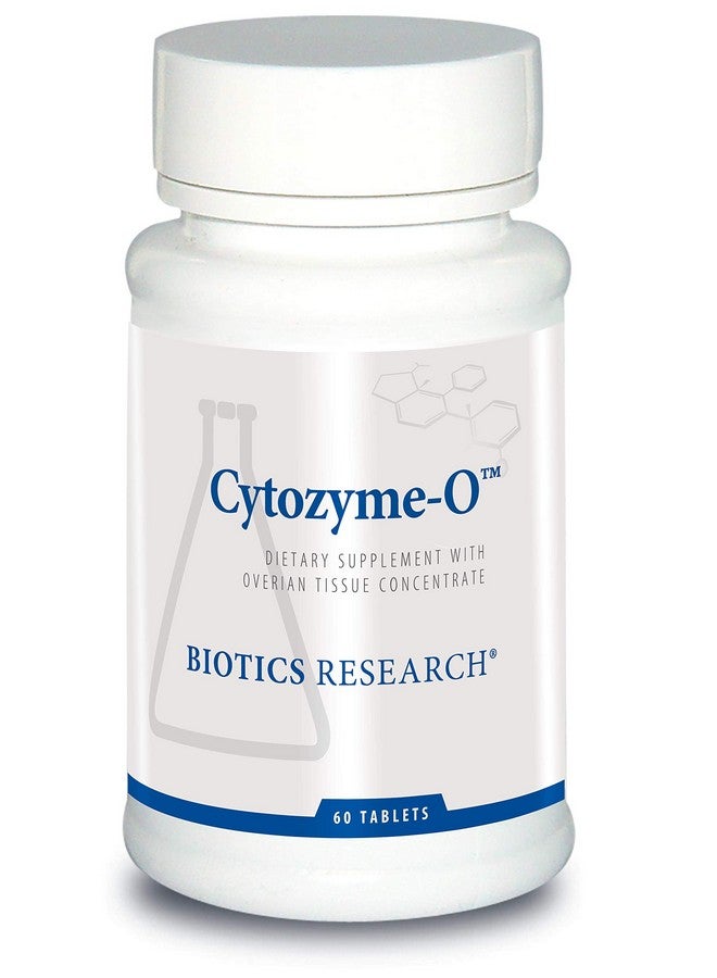 بيوتيكس ريسيرش Biotics Research Cytozyme O Raw Bovine Ovarian Tissue. يدعم صحة المرأة، SOD، Catalase، نشاط مضاد للأكسدة قوي، 60 قرصًا - Image 1