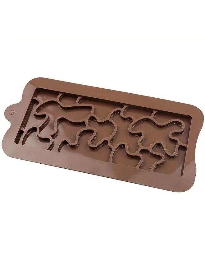 Brown Puzzle Silicone Baking Mold Heart Flower Design Food Grade Heat Resistant 428F DIY - Image 4