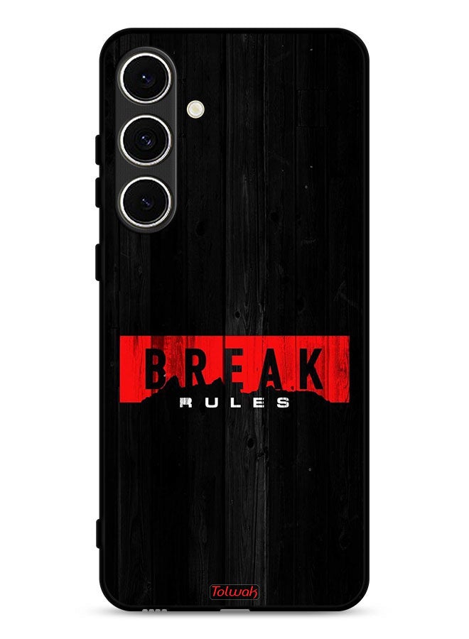 Tolwak Samsung Galaxy S24 FE 5G Protective Case Cover Break Rules - Image 1