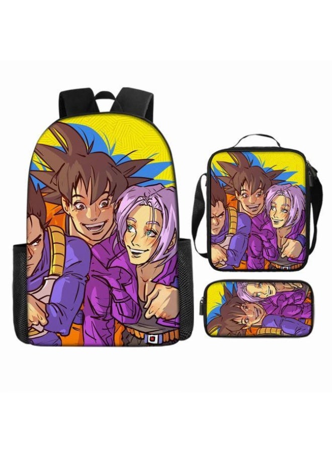 general Common universal printed backpack - three-piece backpack combination (available for students, children, friends on outings, mountain climbing, etc.) - 2 - Image 2