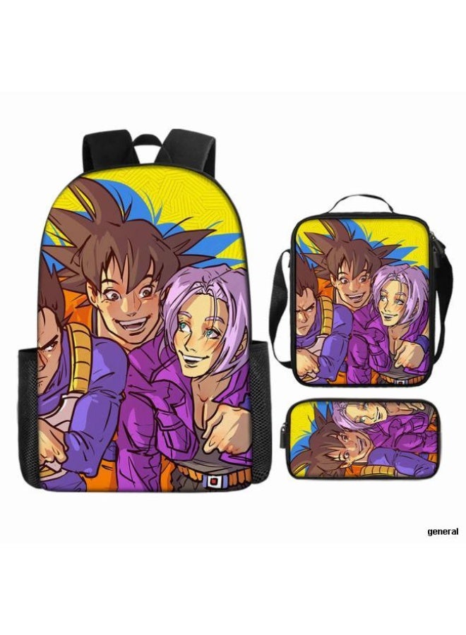 general Common universal printed backpack - three-piece backpack combination (available for students, children, friends on outings, mountain climbing, etc.) - 2 - Image 1