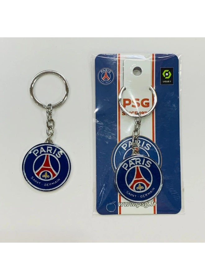 PSG RTS European Football Team Keychain Fans Rubber Club Keyring Europe Wholesale Soft PVC Football Soccer Key Chain - Image 1