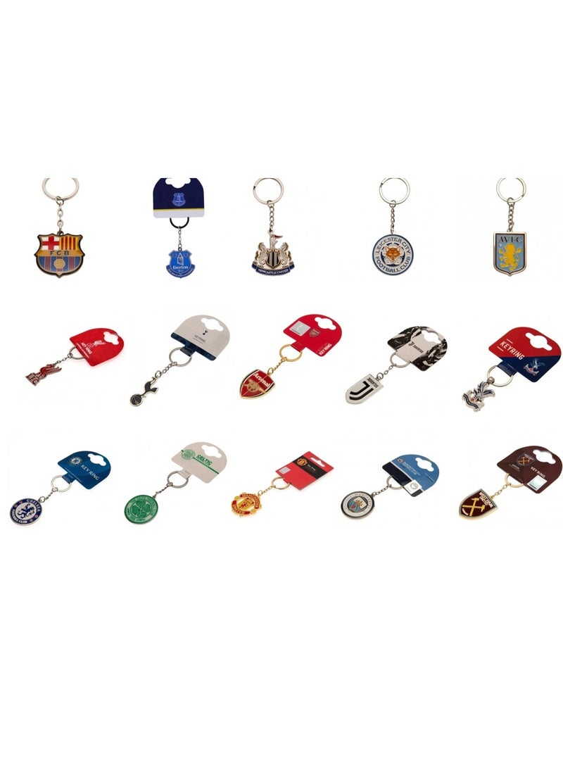 PSG RTS European Football Team Keychain Fans Rubber Club Keyring Europe Wholesale Soft PVC Football Soccer Key Chain - Image 3