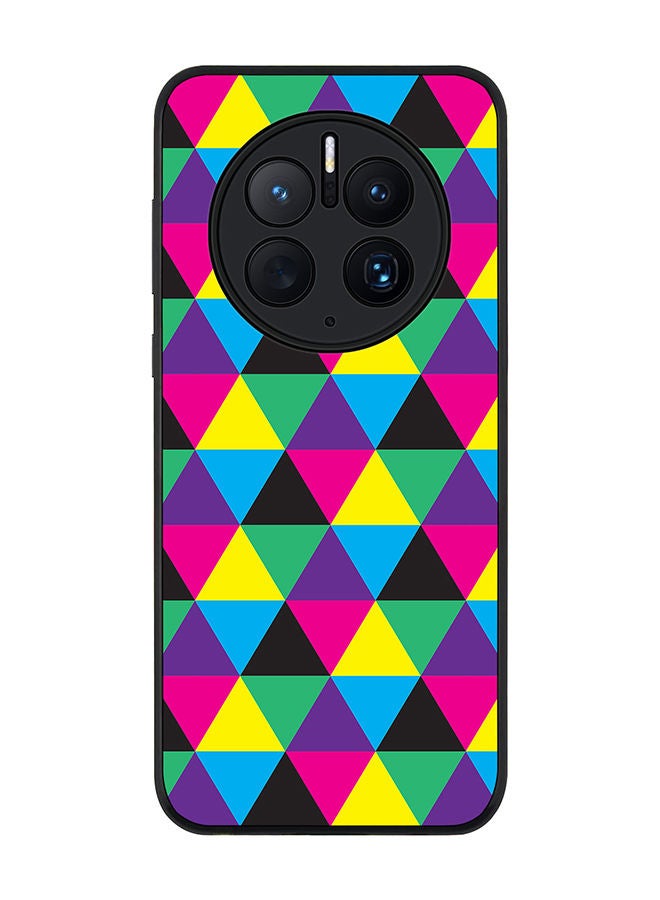 Stylizedd Rugged Black edge case for Huawei Mate 50 Pro Slim fit Soft Case Flexible Rubber Edges Anti Drop TPU Gel Thin Cover - Hallucinating Trios - Image 1