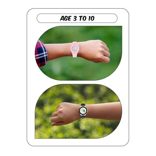 SPIKY Analog Watch For Kids Combo (Pink & Black) | 3D Cartoon | 7 Multicolor LED Luminous Lights with Silicone Strap | Stylish Birthday Gift | Analogue Wrist Watches For Boys & Girls | Age 3-10 Yrs | Pack of 2 - Image 3