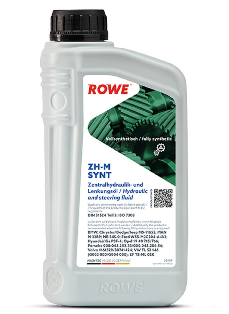 ROWE HIGHTEC ZH-M SYNT -1 Ltr: High-performance, special hydraulic oil (Germany)  - Image 1