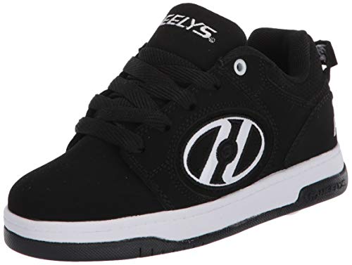 Heelys girls Voyager Tennis Shoe BlackWhite 3 Big Kid US