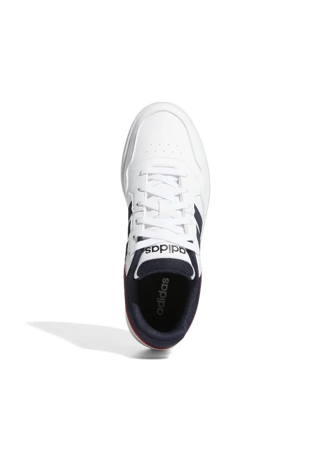 Adidas Hoops 3.0 White Basketball Shoes