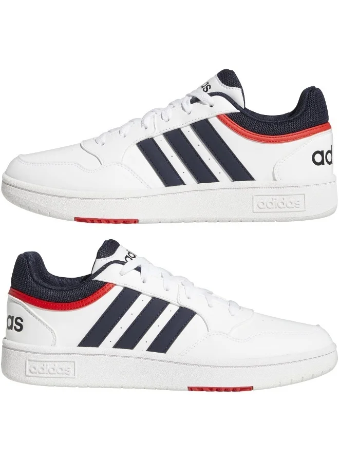 Adidas Hoops 3.0 White Basketball Shoes