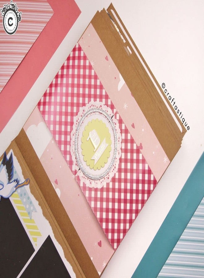 Craftastique Pink Pamper Scrapbooking Paperpack (20 Sheets | 250 GSM) (A4) - Image 3