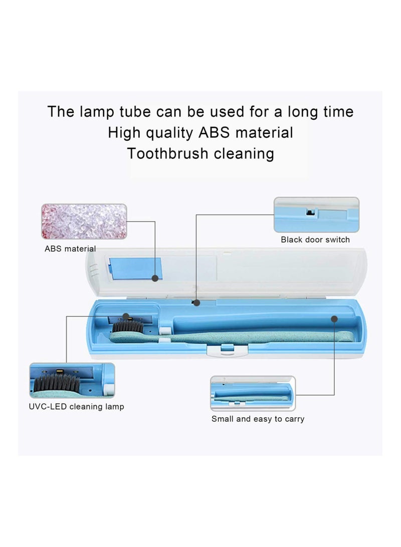 SYOSI UV Toothbrush Sterilizer, Portable UV Toothbrush Cleaning Box, Toothbrush Organizer Storage Holder Toothbrush Head Disinfection Box for Travelling and Home Use - Image 4