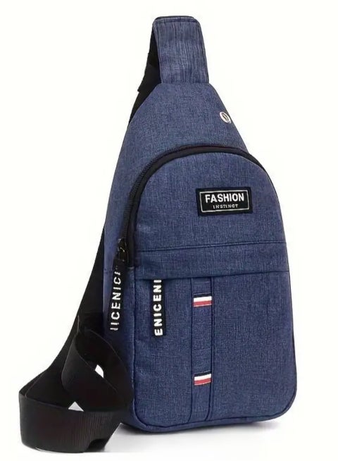 Small Sling Bag Crossbody Chest Shoulder Water Resistant Purse One Strap Travel Bag for Men Women With Earphone Hole