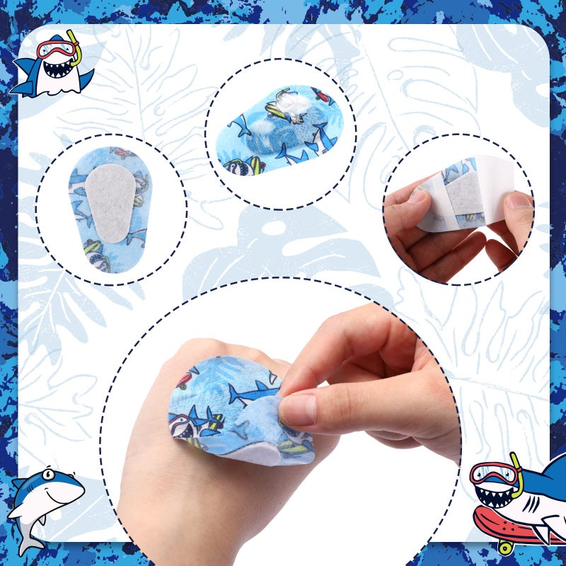 Toulite Toulite 90 Pcs Kids Eye Patches Adhesive Eye Patches Girl Boy Cute Toddler Glasses mask for Lazy Girl Boy Baby(3 x 2 Inch,Boys Style)  - Image 3