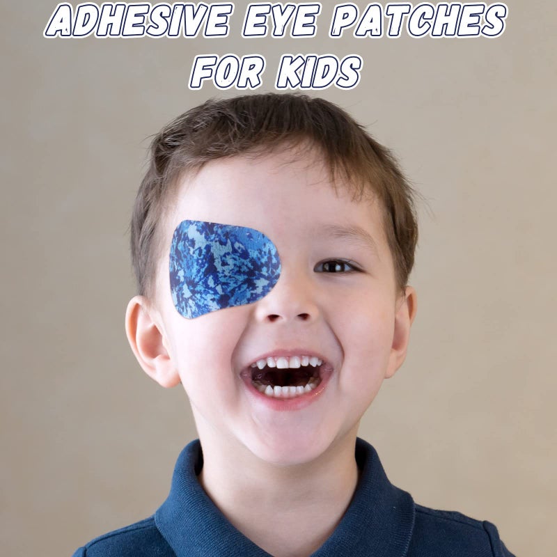 Toulite Toulite 90 Pcs Kids Eye Patches Adhesive Eye Patches Girl Boy Cute Toddler Glasses mask for Lazy Girl Boy Baby(3 x 2 Inch,Boys Style)  - Image 5