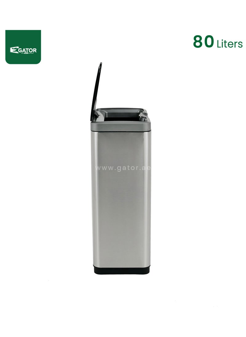 EKO - EKO Stainless Steel Sensor Type Bin 80L - Image 1