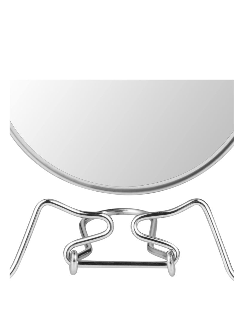 Double Sided Round Mirror on Steel Stand (20cm) - Image 2