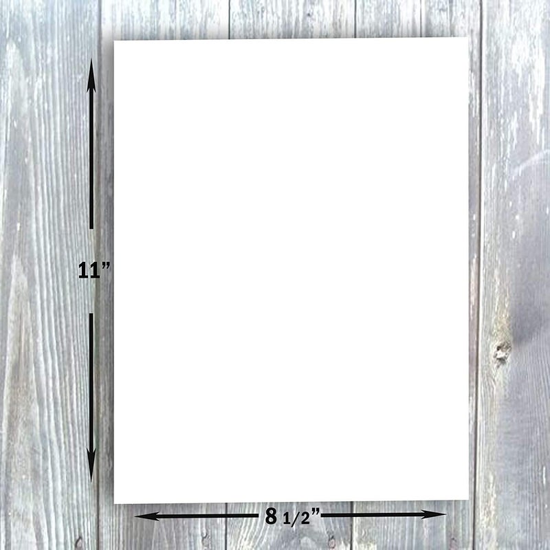 Hamilco White Cardstock Thick Paper - 8 1/2 x 11" Blank Heavy Weight 100 lb Cover Card Stock - for Brochure Award and Stationery Printing 50 Pack (Bright) - Image 3