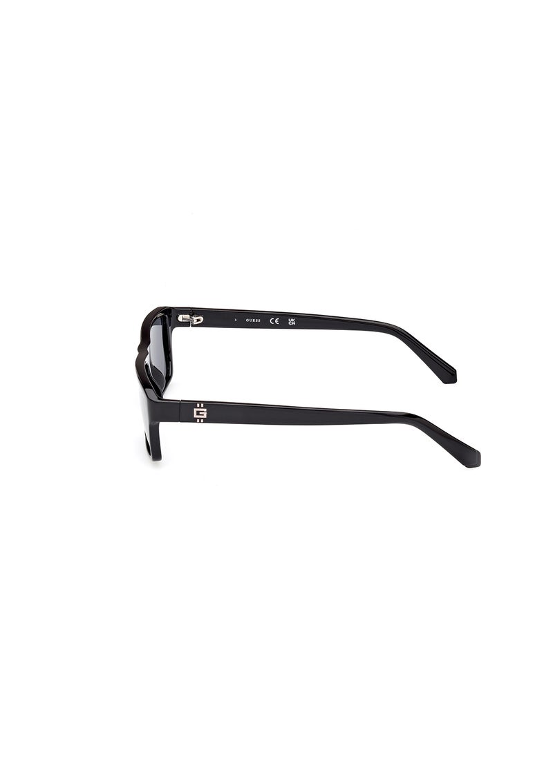 Men's Polarized Rectangular Sunglasses - GU0008501D55 - Lens Size: 55 Mm