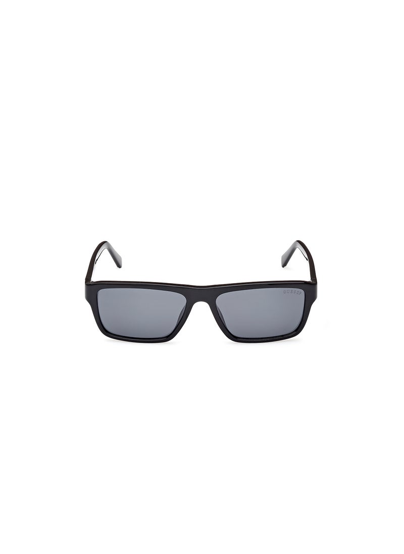 Men's Polarized Rectangular Sunglasses - GU0008501D55 - Lens Size: 55 Mm