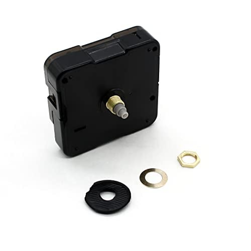 suiwotin 1pc Clock Mechanism Replacement, 13mm/0.51 Inch Shaft Length Wall Clock Mechanism, Quartz Clock Movement, DIY Silent Movement Mechanism Replacement (Thread: 0.21"/5.5mm) - Image 1