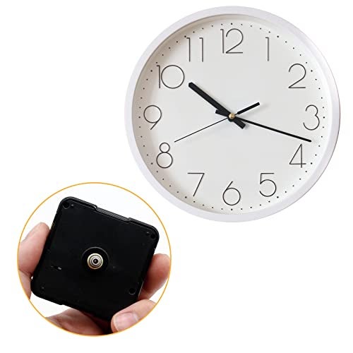 suiwotin 1pc Clock Mechanism Replacement, 13mm/0.51 Inch Shaft Length Wall Clock Mechanism, Quartz Clock Movement, DIY Silent Movement Mechanism Replacement (Thread: 0.21"/5.5mm) - Image 4