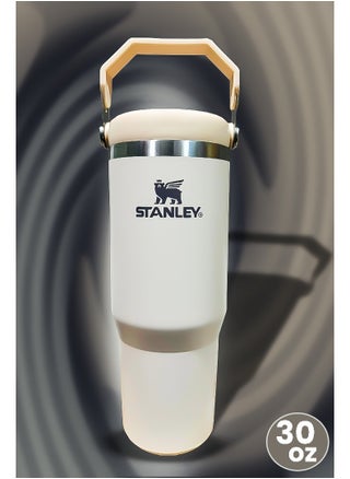 Stanley 30oz Tumbler Stainless Steel Travel Mug with Reusable Straw BPA Free Eco Friendly and Dishwasher Safe Designed with Leakproof FlowState Lid and Double Wall Insulation Keeps Drinks Hot for 16 Hours and Cold for 24 Hours Slim Base Fits in Most Car Cup Holders with Durable Ergonomic Handle for Easy Use at Home Office Travel or Outdoors - pzsku/Z2DD63C5D909B9734E7E2Z/45/1750602740/893a0bc2-02c2-4ef9-a3b5-208376cca6ad