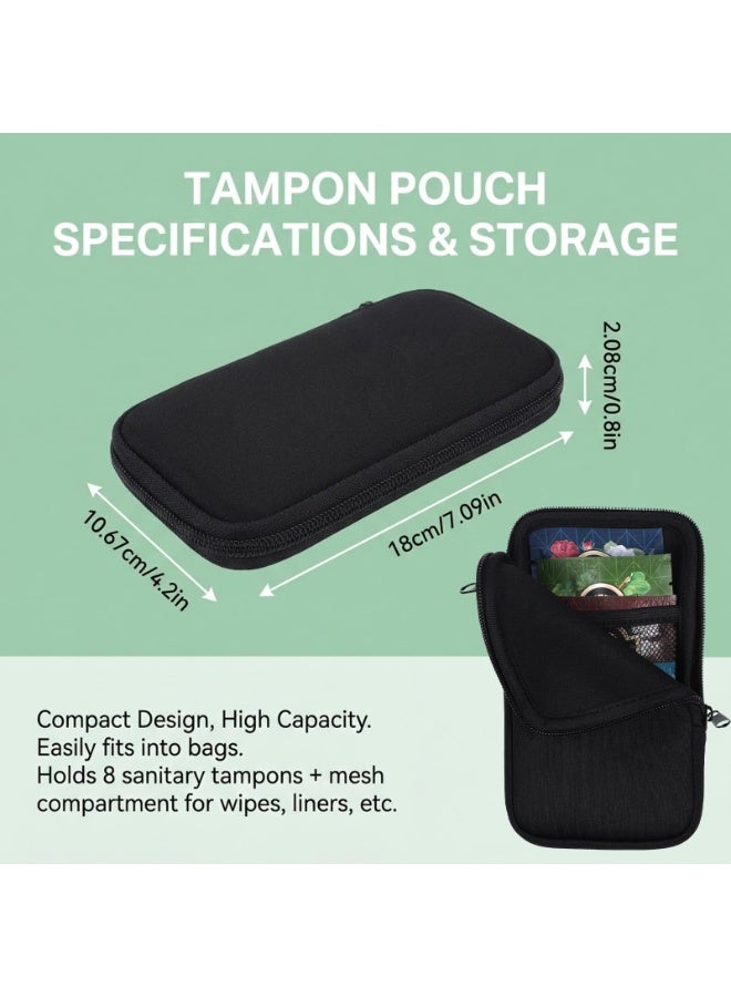 Portable Zipper Tampon Holder Bag, Feminine Product Storage Organizer Case for Purse, Travel Accessory for Women - Image 2