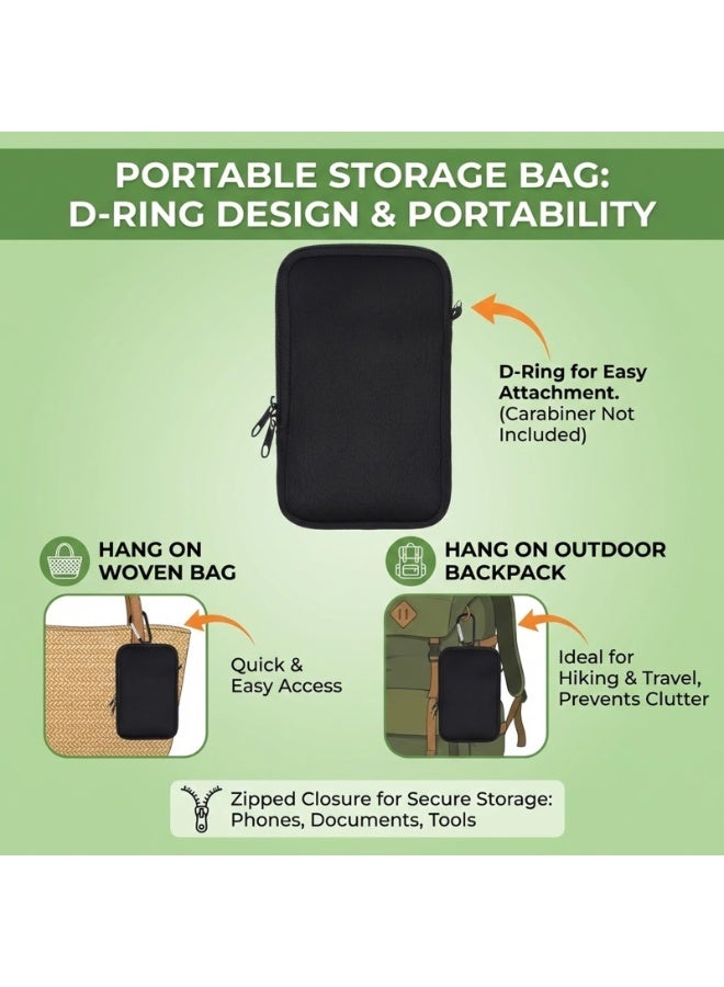 Portable Zipper Tampon Holder Bag, Feminine Product Storage Organizer Case for Purse, Travel Accessory for Women - Image 3