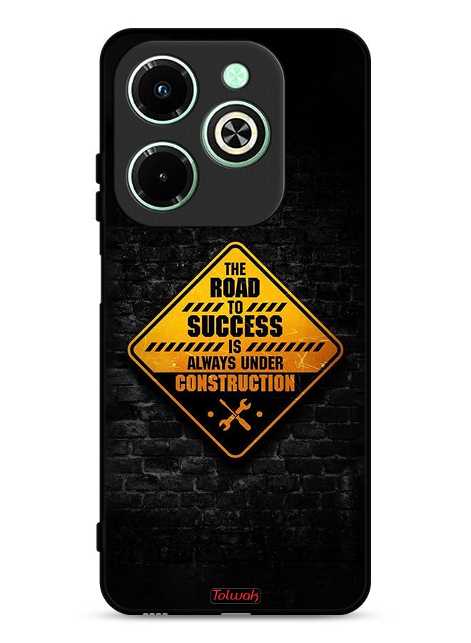 Tolwak Infinix Hot 40i 4G Protective Case Cover The Road To Success Is Always Under Construction - Image 1