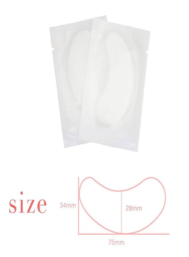 MyAoKuE-UP 100 Pairs Set Under Eye Pads Disposable Eye Gel Patches for Eyelash Extensions Tool Kit, White Film - Image 4