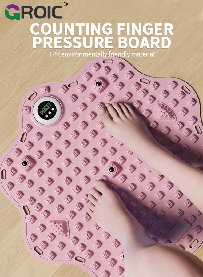 GROIC Foot Massage Mat with Timer, Feet Massage Pad Bathroom Mat Anti Slip Outdoor Massage Mat, Reflexology Walk Massage Mat Multifunctional Relaxing Pressure Leg Pain Tool - Image 2