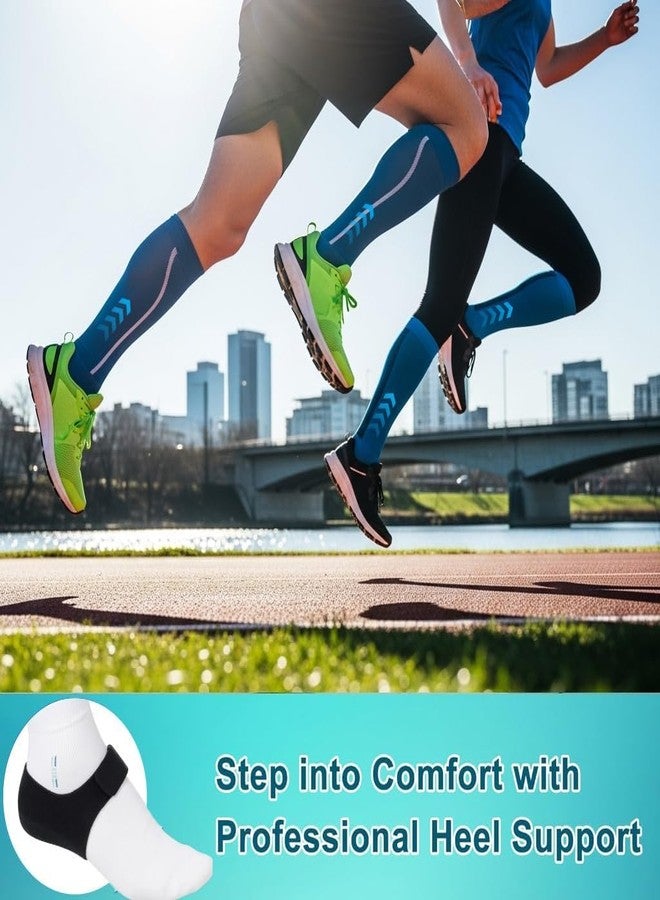 Vn care Heel Protector Pads for Pain Relief for Men & Women | Silicone Gel Heel Pads for Plantar Fasciitis, Heel Pain & Heel Spur | Orthotic Heel Cushion Support, Soft & Reusable Heel Protectors (1 Pair) Blue - Image 5