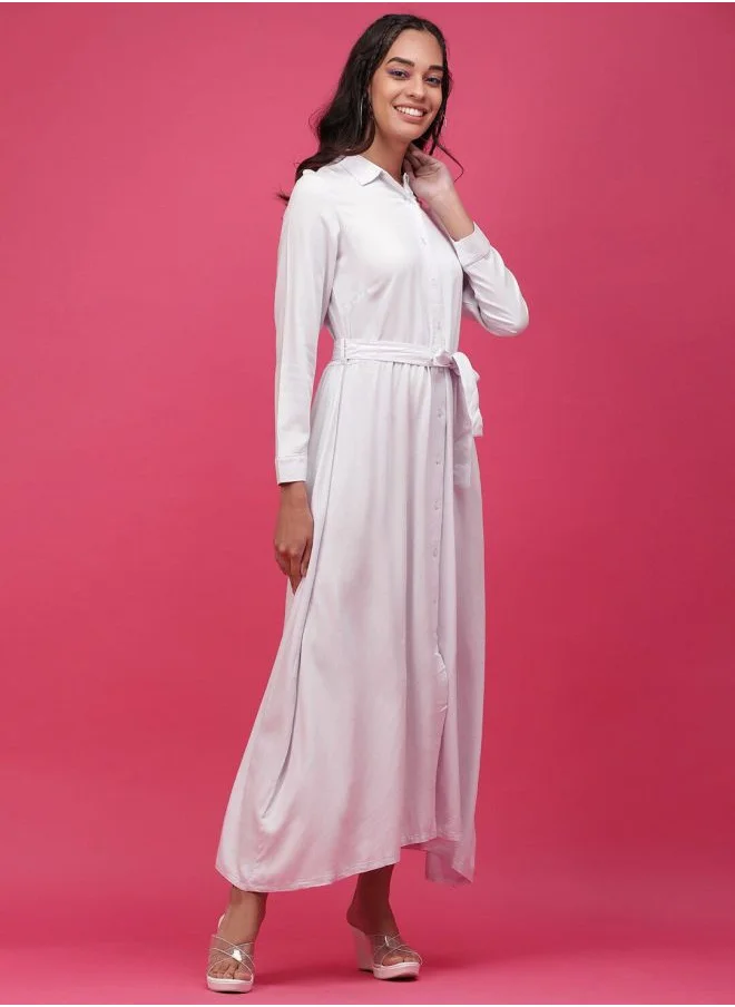 Freehand Women Regular Fit Casual Solid Shirt Dress