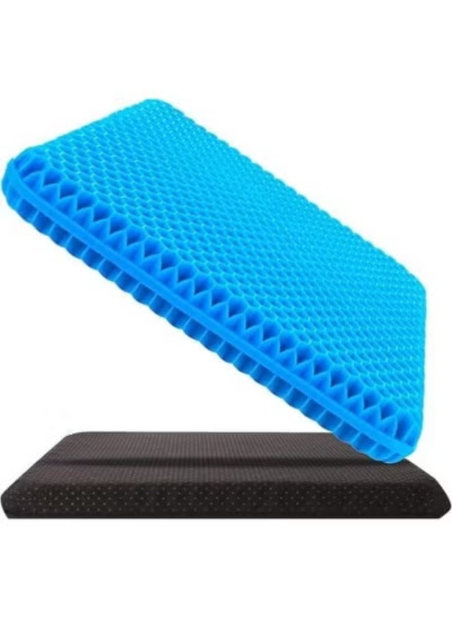 Extra Thick Gel Seat Cushion - Soft & Breathable Chair Cushion for Long Sitting, Office, Car & Wheelchair Use - Image 1