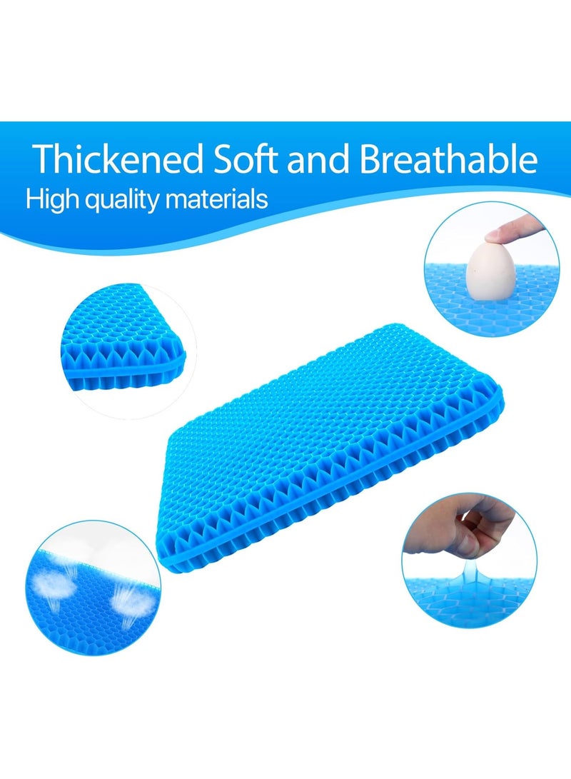 Extra Thick Gel Seat Cushion - Soft & Breathable Chair Cushion for Long Sitting, Office, Car & Wheelchair Use - Image 2