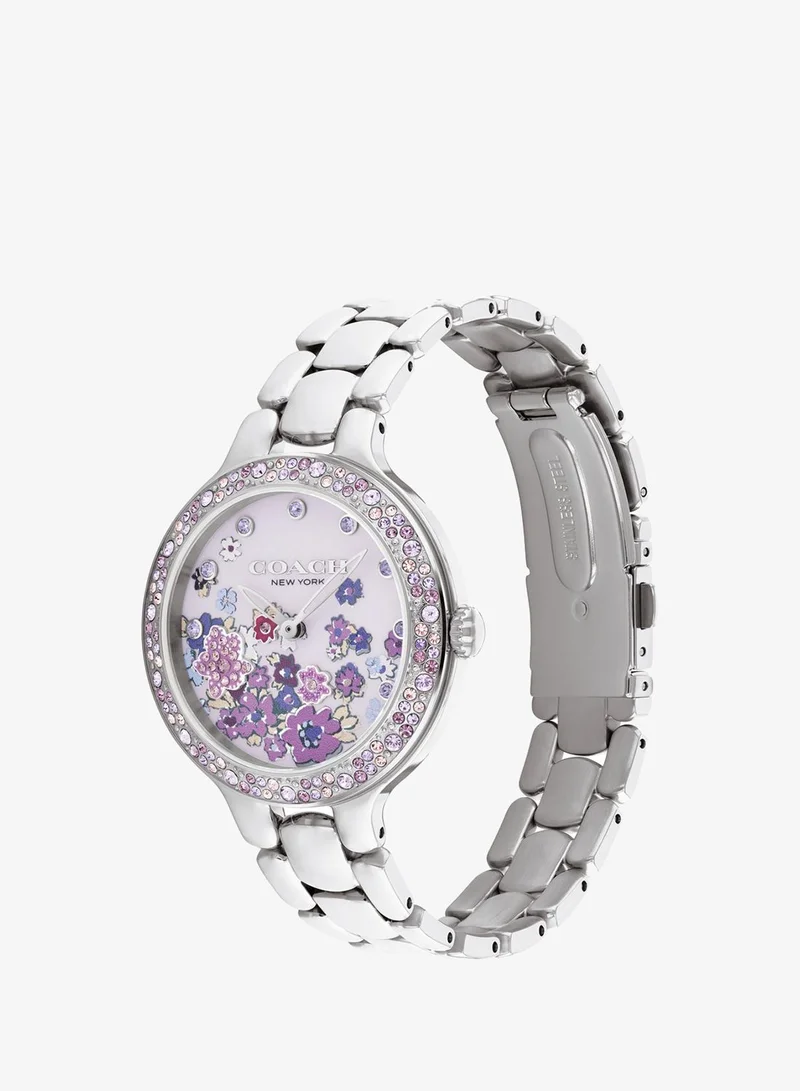 Coach 2-Hand Chelsea Collection Quartz Movement Watch For Women With Silver Stainless Steel Bracelet - 14504499