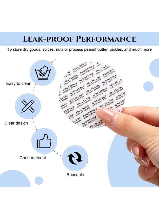 Aoriher 48 Pcs 8oz Plastic Mason Jars with Lids Round Clear Plastic Jars Containers Refillable Small Empty Plastic Storage Containers Food Jars Canisters for Kitchen Storage(Clear) - Image 4