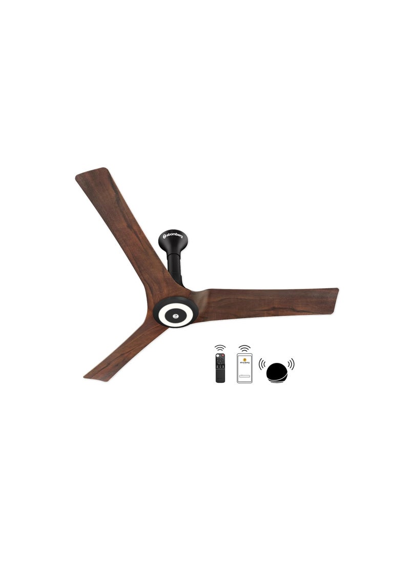 atomberg Aris Starlight 1200mm BLDC Ceiling Fan with Underlight, IoT & Remote Control | Smart Fan with Noiseless Operation (Dark Teakwood) - pzsku/Z2DD6B055034B937654F5Z/45/_/1729487812/143e619d-f676-47c8-ac5e-cbc87390fd3a