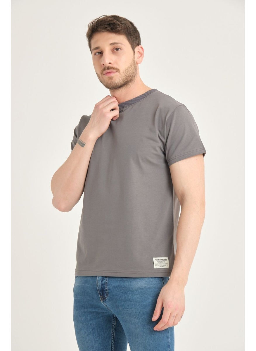 Four Man - 2 Pieces Men's 100% Cotton Standard Pattern Non-Wrinkle Plain Color Basic T-Shirt - Image 1
