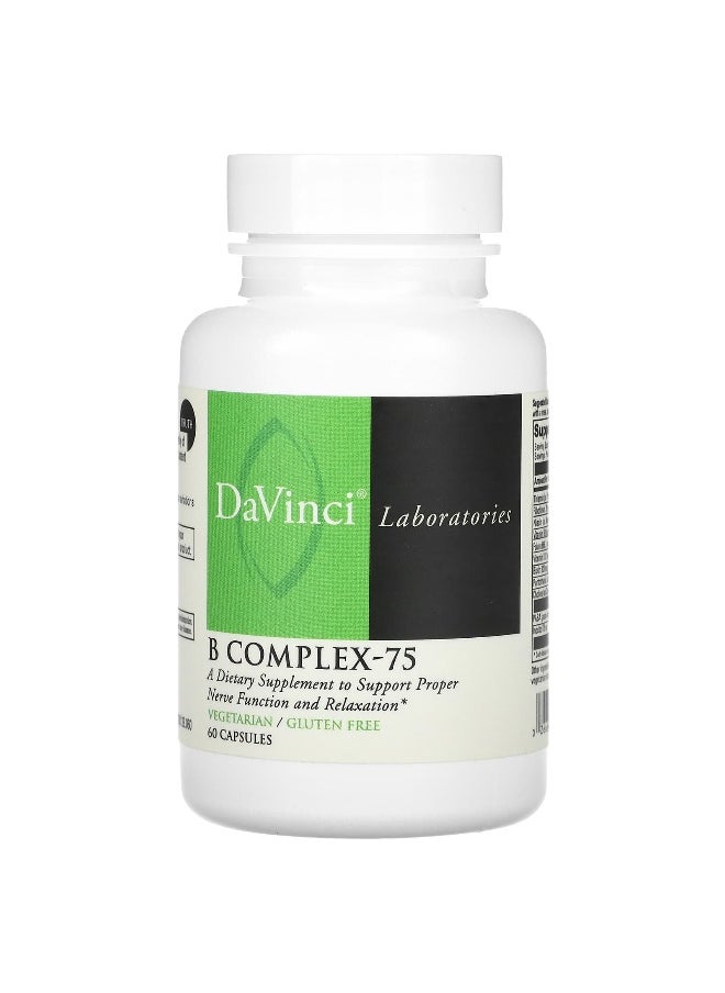 DaVinci Laboratories DaVinci Laboratories, B Complex-75, 60 Capsules  - Image 1