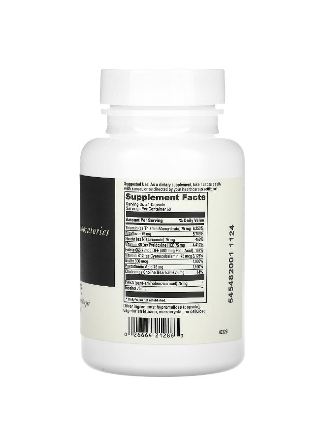 DaVinci Laboratories DaVinci Laboratories, B Complex-75, 60 Capsules  - Image 2