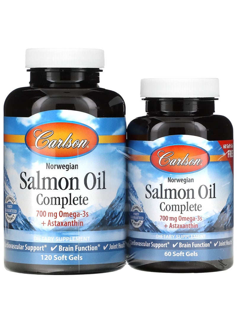Norwegian, Salmon Oil Complete, 120 + 60 Soft Gels